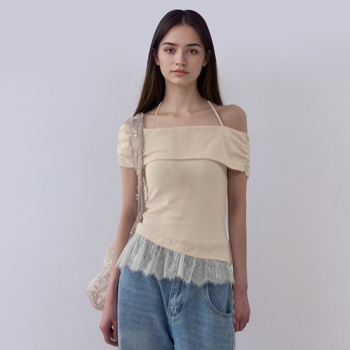 Damer Off-Shoulder Topp med Volangkant Mirla-Eva Jonsson