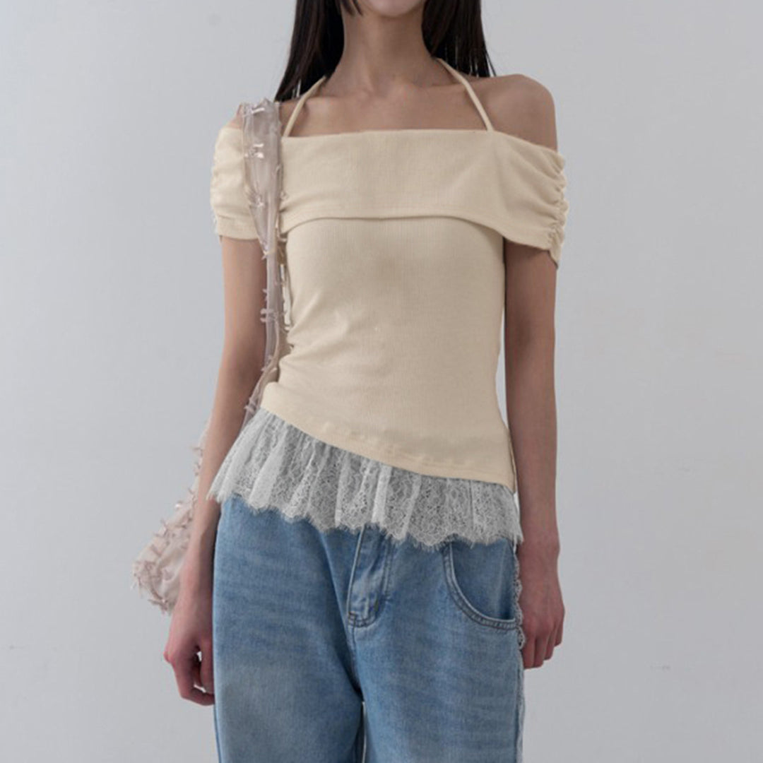 Damer Off-Shoulder Topp med Volangkant Mirla-Eva Jonsson
