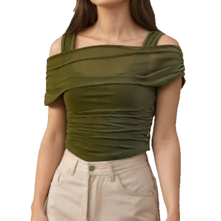 Damer Off-Shoulder Topp med drapering Mirla-Eva Jonsson