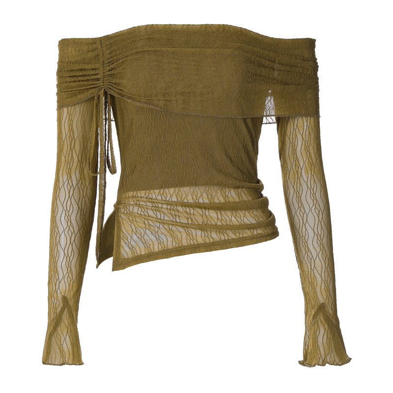 Damer Off-Shoulder Topp med fina volangdetaljer Mirla-Eva Jonsson