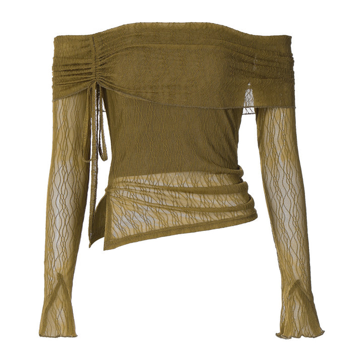 Damer Off-Shoulder Topp med fina volangdetaljer Mirla-Eva Jonsson