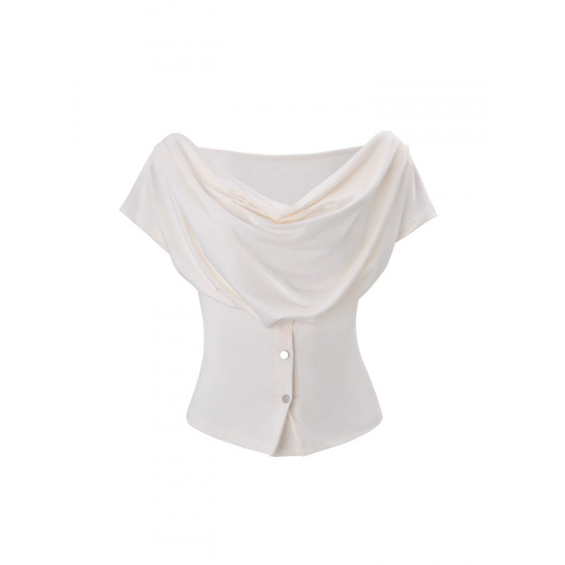 Damer Off-Shoulder Topp med knapppdetaljer Mirla-Eva Jonsson