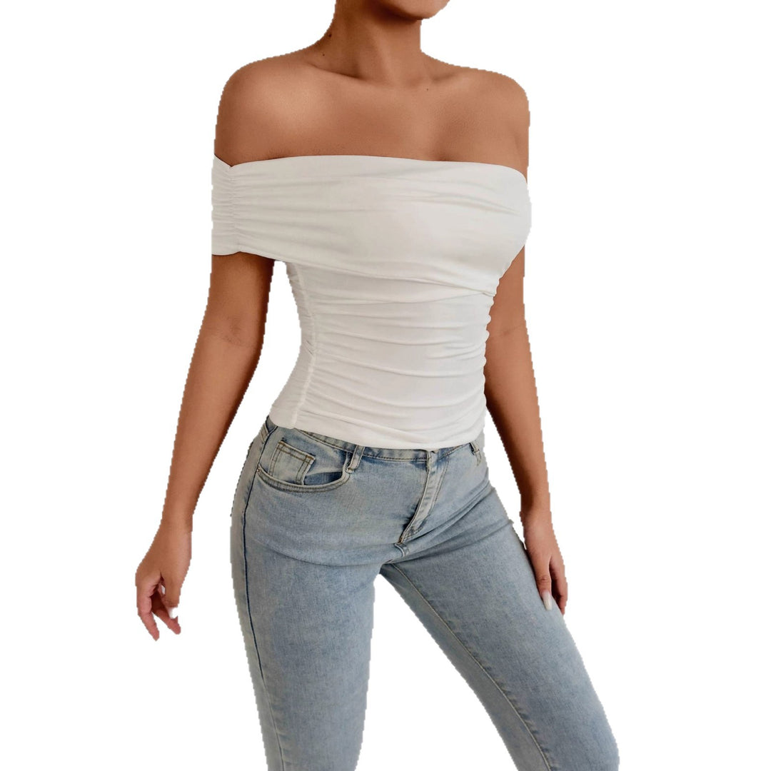 Damer Off-Shoulder Topp med raffinerade volangdetaljer Mirla-Eva Jonsson