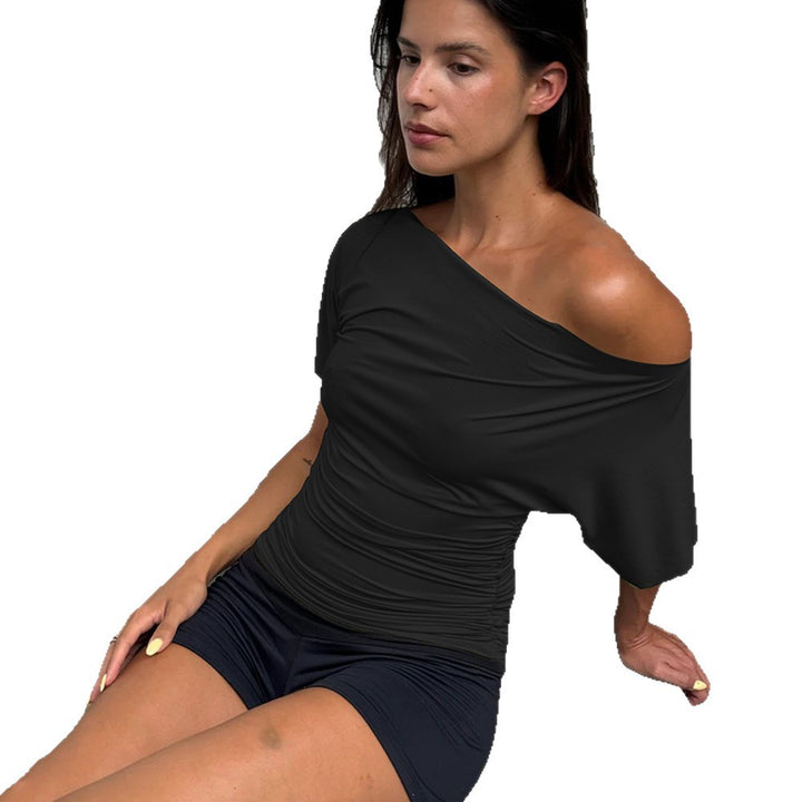 Damer Off-Shoulder Topp med trendig drapering Mirla-Eva Jonsson