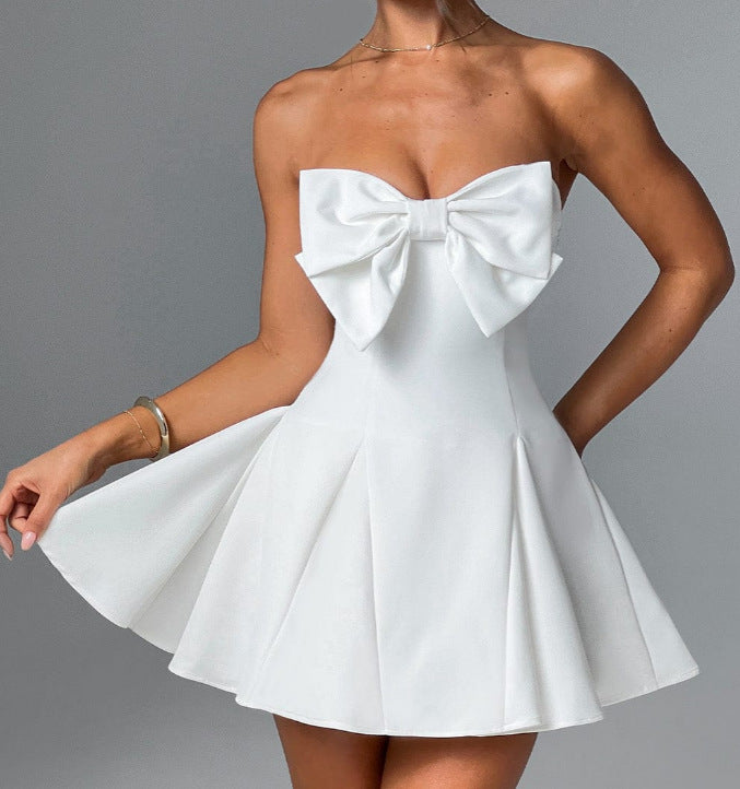 Damer Off-shoulder Miniklänning med voluminös sladdetail Eva Jonsson-Eva Jonsson