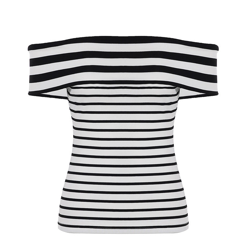 Damer Offshoulder Topp med randig design Mirla-Eva Jonsson