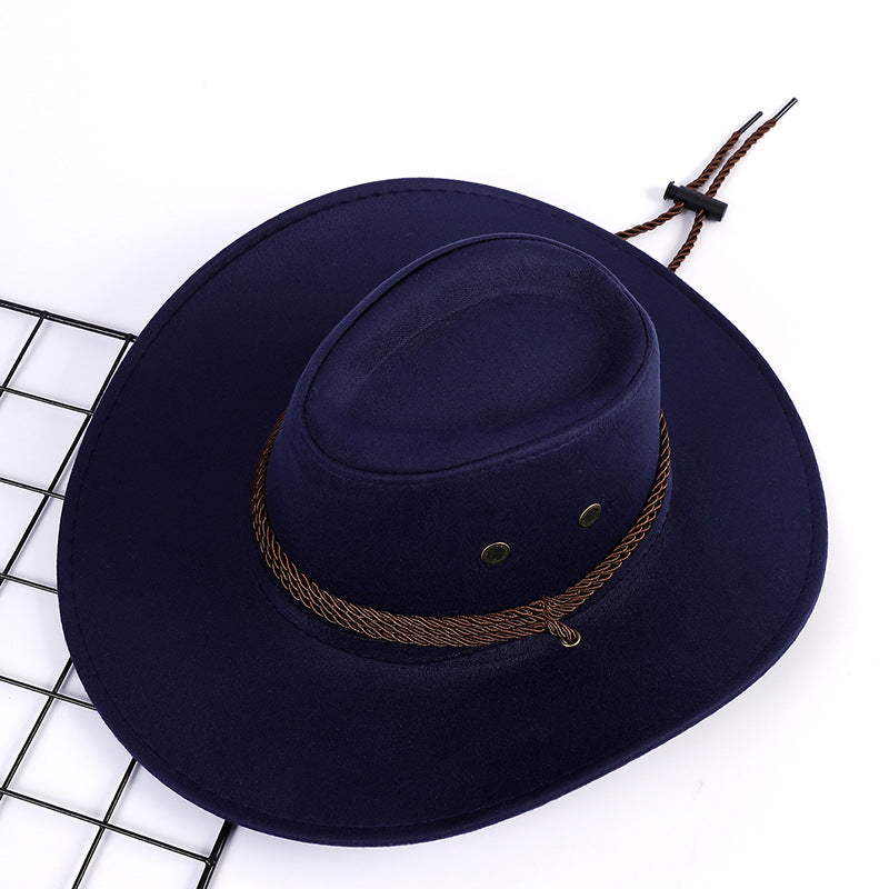 Damer Outdoor Cowboyhatt av mjukt Mikrofiber-Suede med snörning Mirla-Eva Jonsson