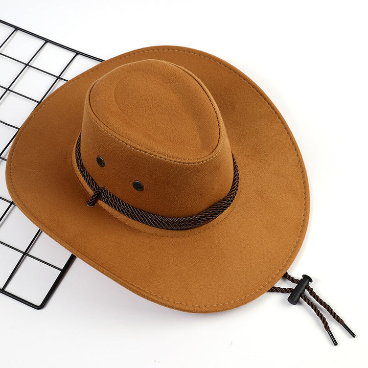 Damer Outdoor Cowboyhatt av mjukt Mikrofiber-Suede med snörning Mirla-Eva Jonsson