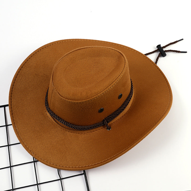 Damer Outdoor Cowboyhatt av mjukt Mikrofiber-Suede med snörning Mirla-Eva Jonsson