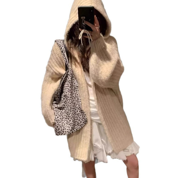 Damer Överdimensionerad Stickad Cardigan med Utsökt Textil och Avslappnad Skärning Mirla-Eva Jonsson
