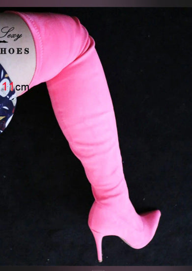 Damer Overknee-stövlar med elegant skafte och hög klack Mirla-Eva Jonsson