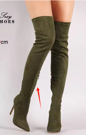 Damer Overknee-stövlar med elegant skafte och hög klack Mirla-Eva Jonsson