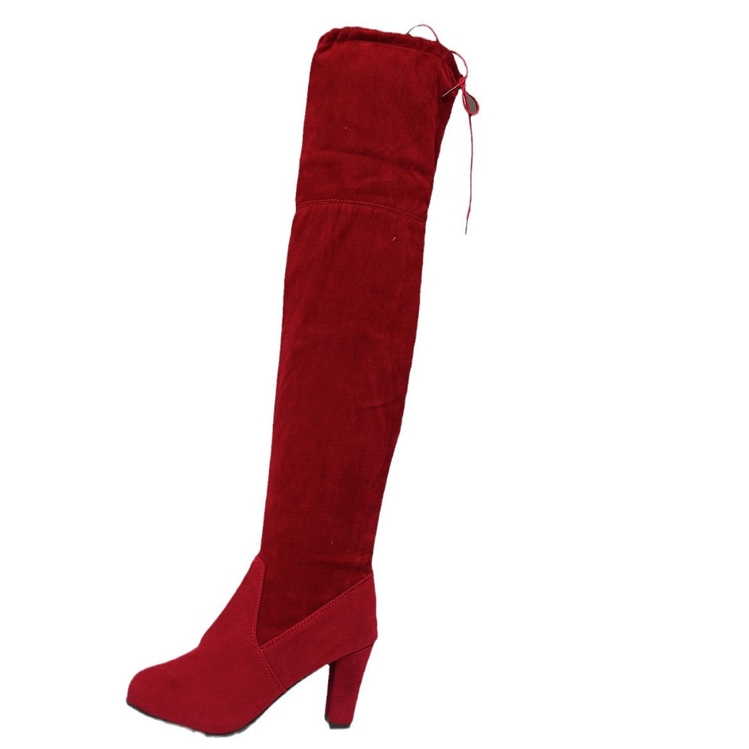 Damer Overknee-stövlar med modern design och elegant klack Eva Jonsson-Eva Jonsson