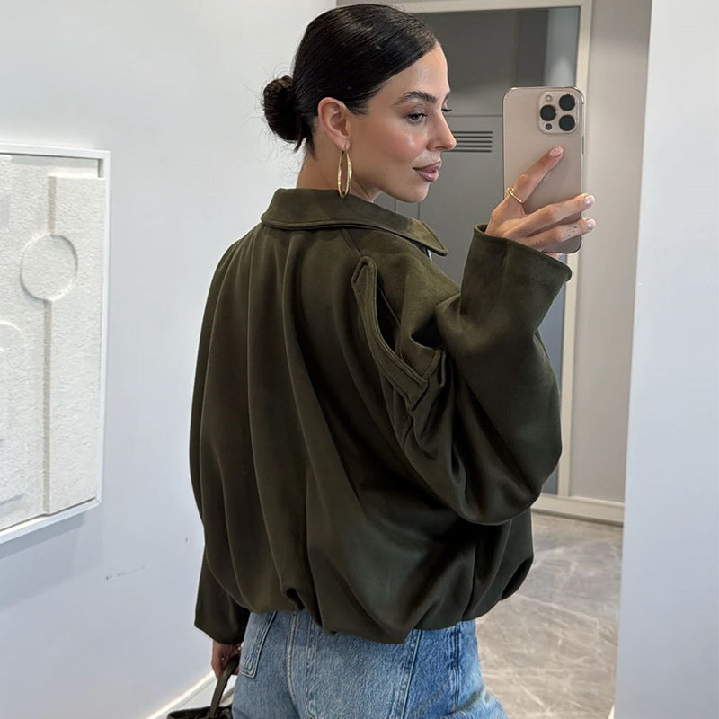 Damer Oversize-Camouflagejacka Mirla-Eva Jonsson