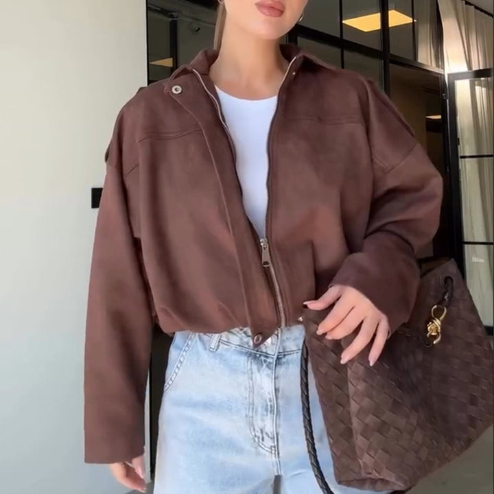 Damer Oversize-Camouflagejacka Mirla-Eva Jonsson