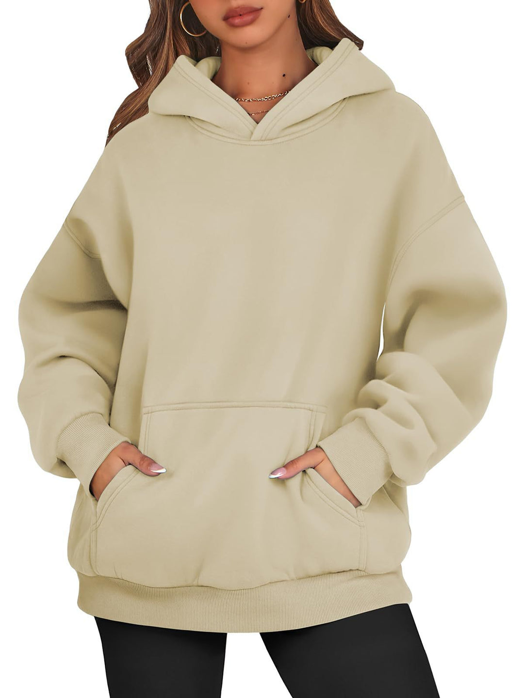 Damer Oversize Hooded Sweatshirt Mirla-Eva Jonsson