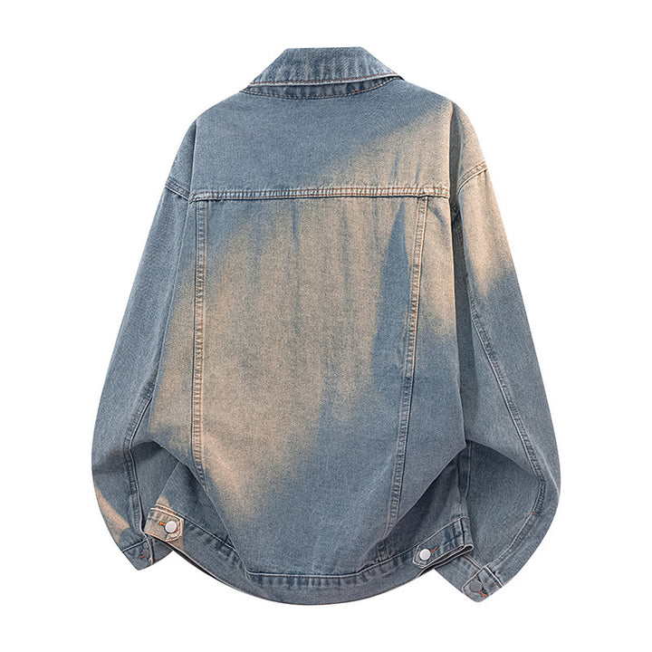 Damer Oversize Jeansjacka med moderiktig färgövergång Mirla-Eva Jonsson