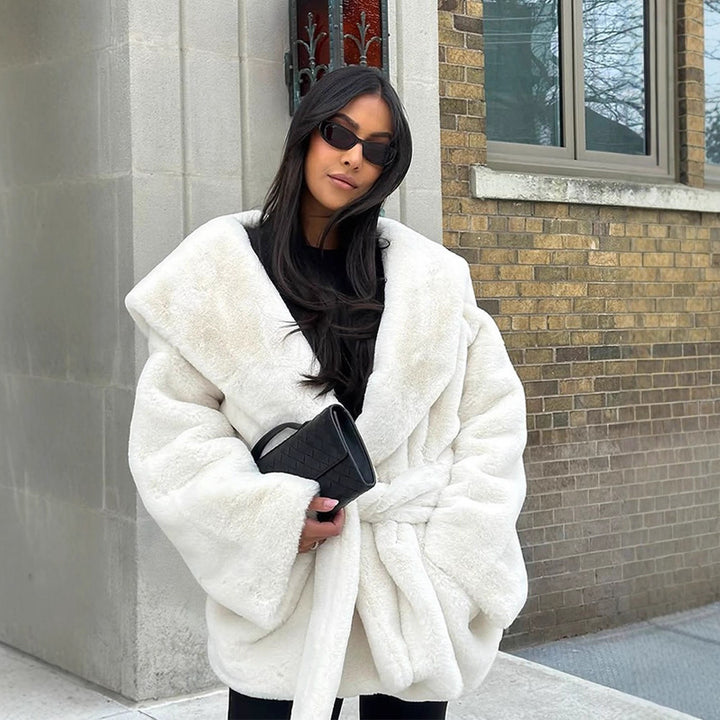 Damer Oversize-Plushjacka Mirla-Eva Jonsson