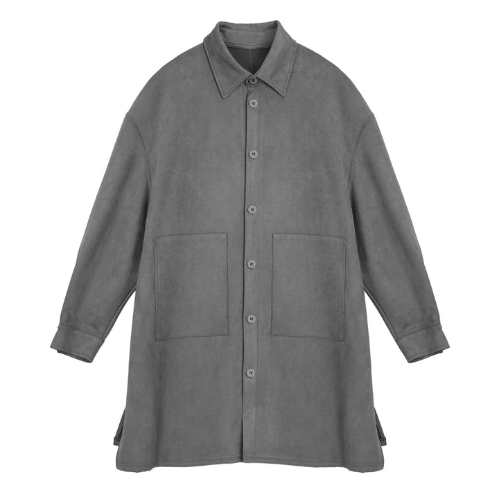 Damer Oversize Skjortjacka i mjukt Suede med stora fickor Eva Jonsson-Eva Jonsson