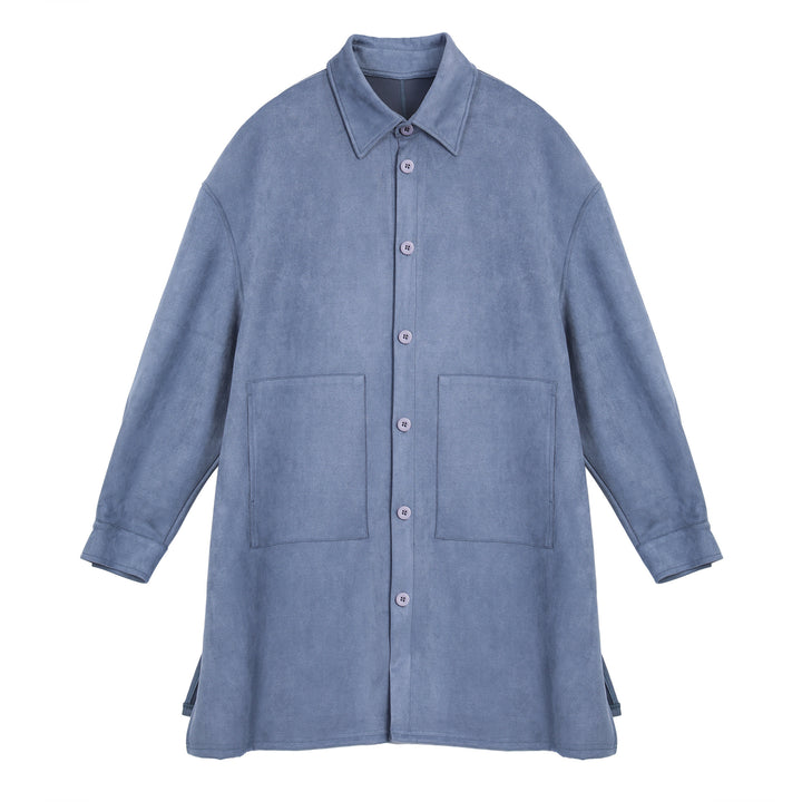 Damer Oversize Skjortjacka i mjukt Suede med stora fickor Eva Jonsson-Eva Jonsson