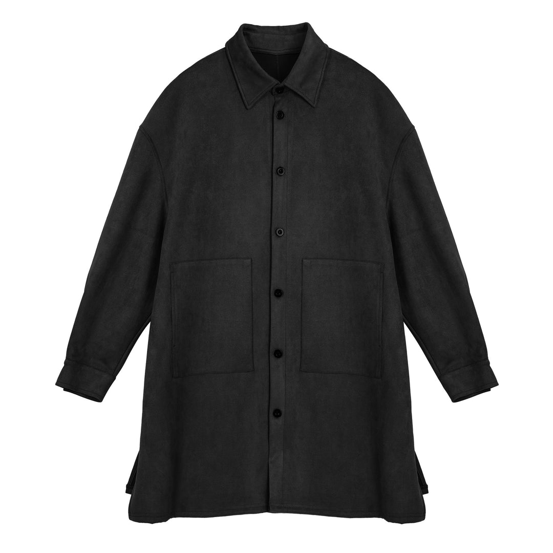 Damer Oversize Skjortjacka i mjukt Suede med stora fickor Eva Jonsson-Eva Jonsson