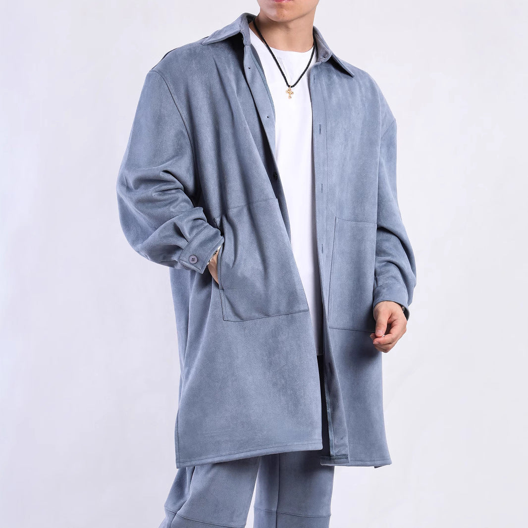 Damer Oversize Skjortjacka i mjukt Suede med stora fickor Eva Jonsson-Eva Jonsson