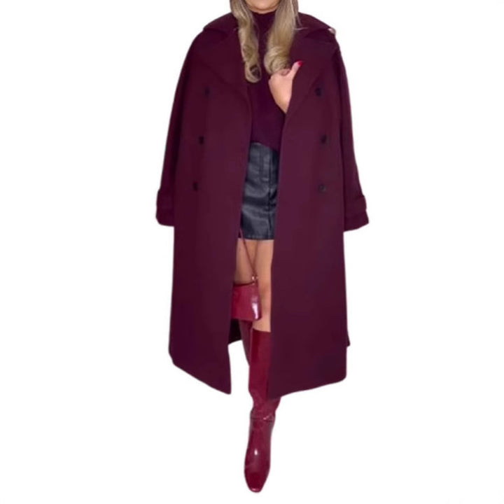 Damer Oversize-Trenchcoat med dubbelknäppning och rymliga fickor Eva Jonsson-Eva Jonsson