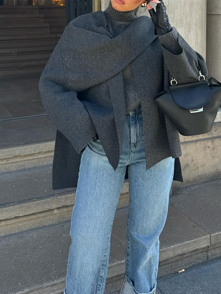 Damer Oversize Ulljacka Eva Jonsson-Eva Jonsson