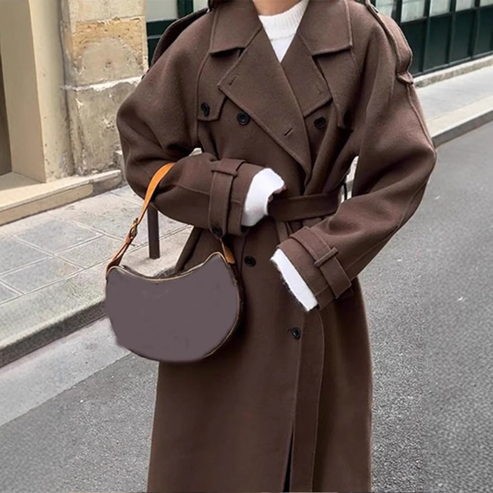 Damer Oversize Vinterkappa med elegant revers och praktiska fickor Eva Jonsson-Eva Jonsson