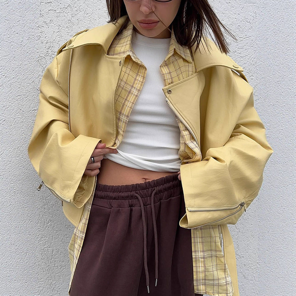 Damer Oversized Bikerjacka med smickrande skärning Mirla-Eva Jonsson