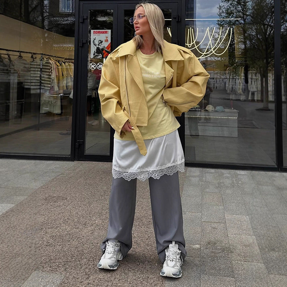 Damer Oversized Bikerjacka med smickrande skärning Mirla-Eva Jonsson