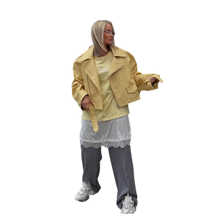 Damer Oversized Bikerjacka med smickrande skärning Mirla-Eva Jonsson