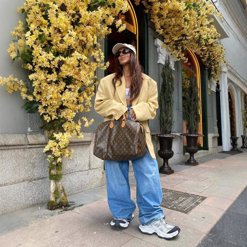 Damer Oversized Blazer i högkvalitativt linne Mirla-Eva Jonsson