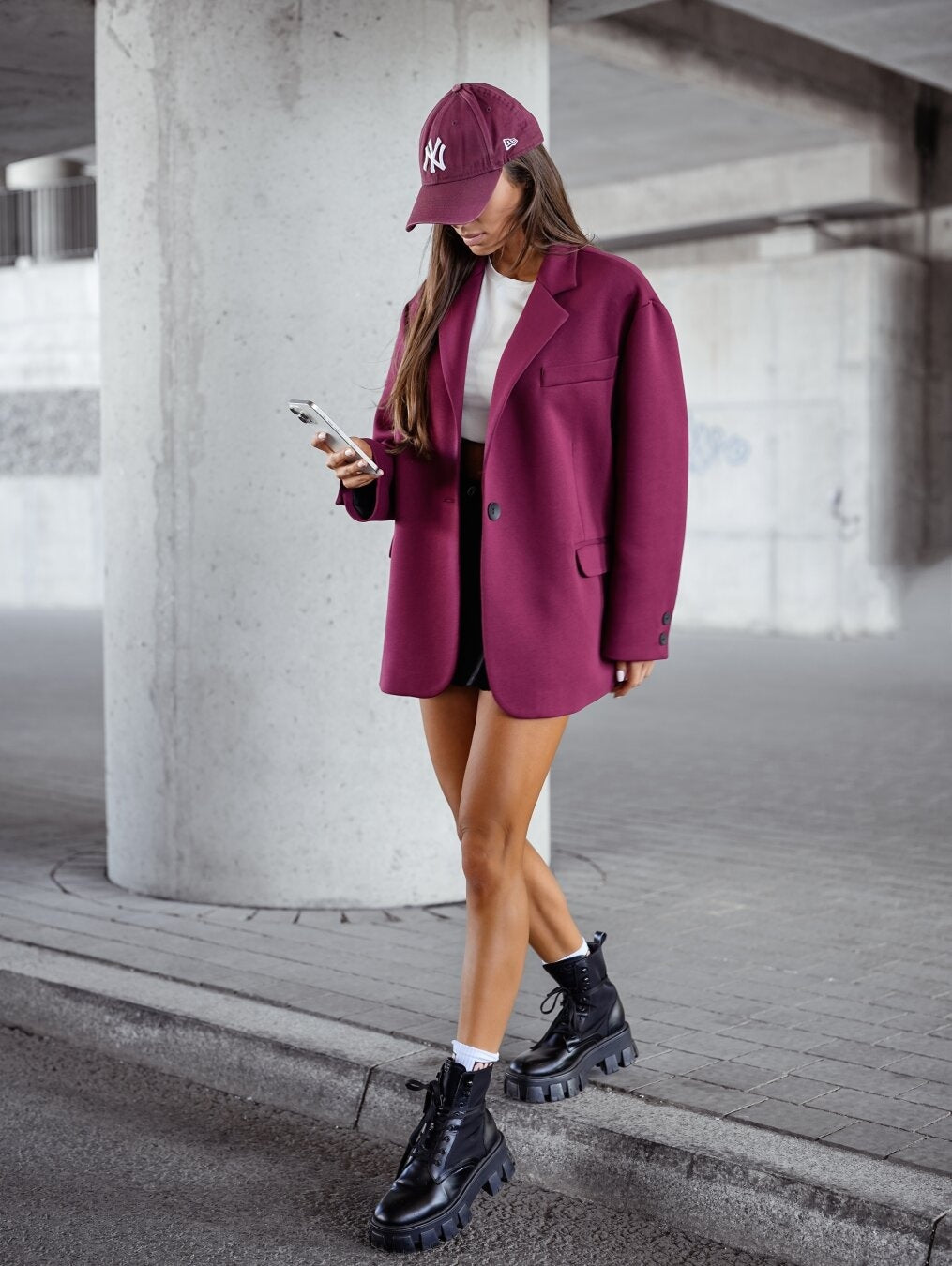 Damer Oversized Blazer med avslappnad skärning från Mirla-Eva Jonsson