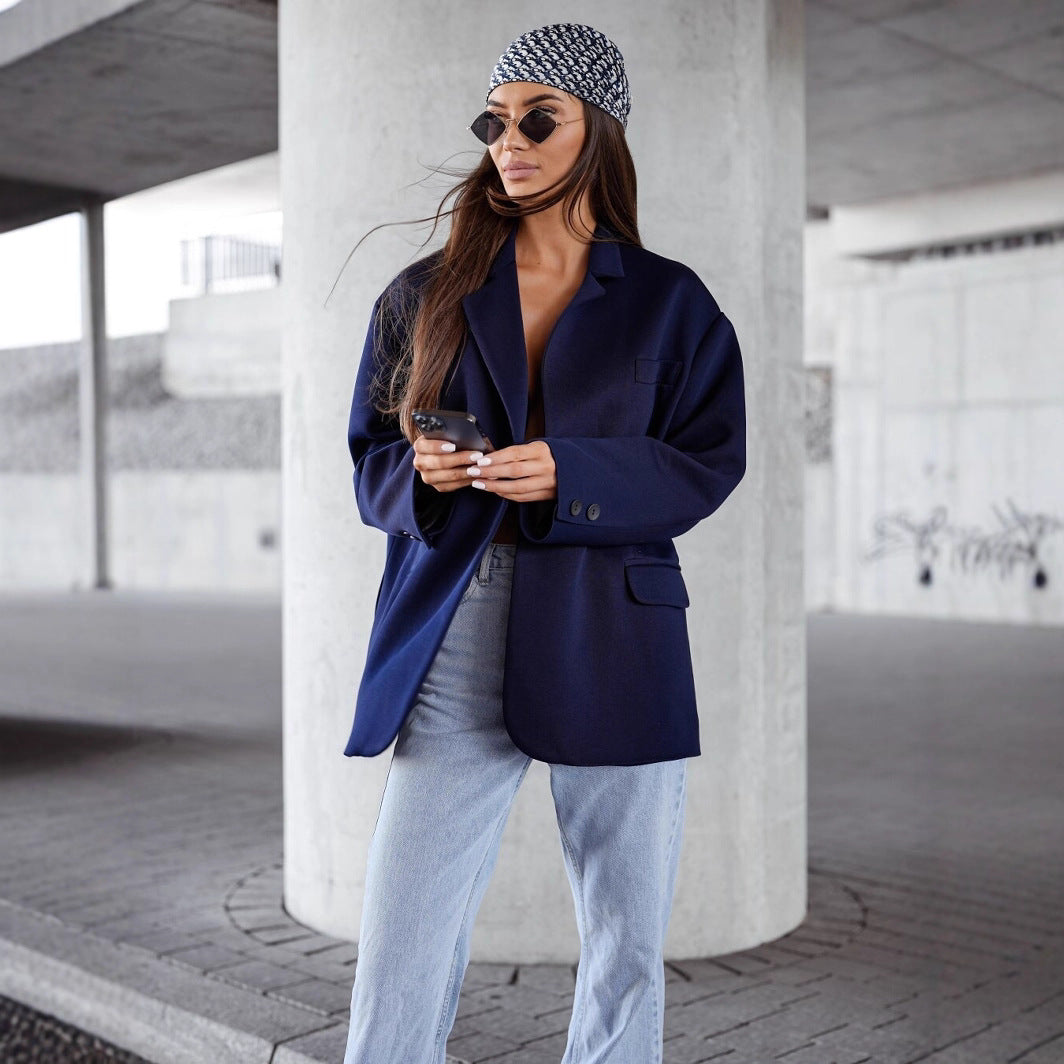 Damer Oversized Blazer med avslappnad skärning från Mirla-Eva Jonsson