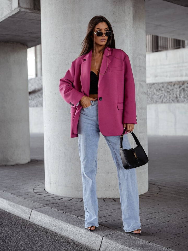 Damer Oversized Blazer med avslappnad skärning från Mirla-Eva Jonsson