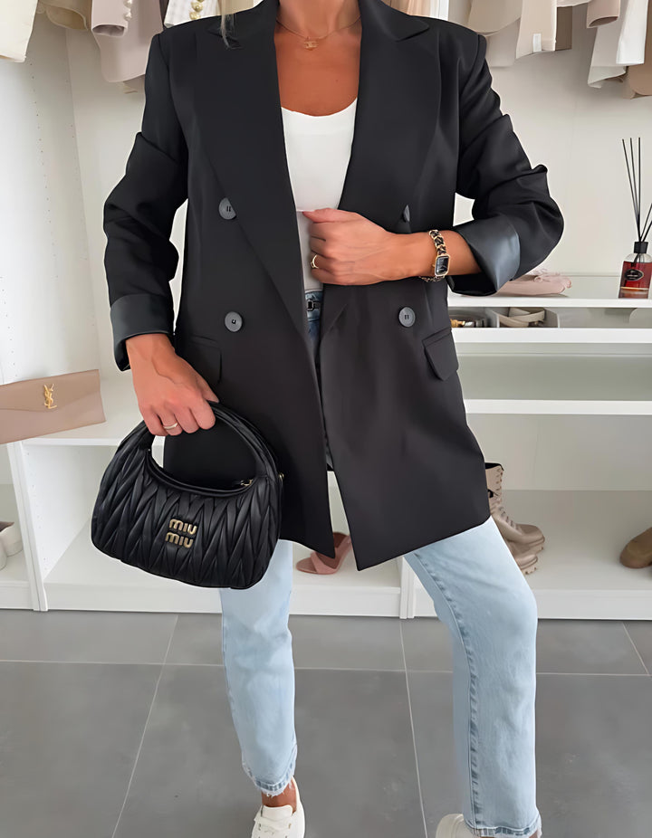Damer Oversized Blazer med dubbelknäppning Mirla-Eva Jonsson