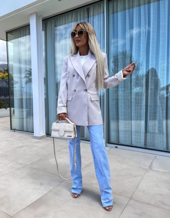 Damer Oversized Blazer med dubbelknäppning Mirla-Eva Jonsson