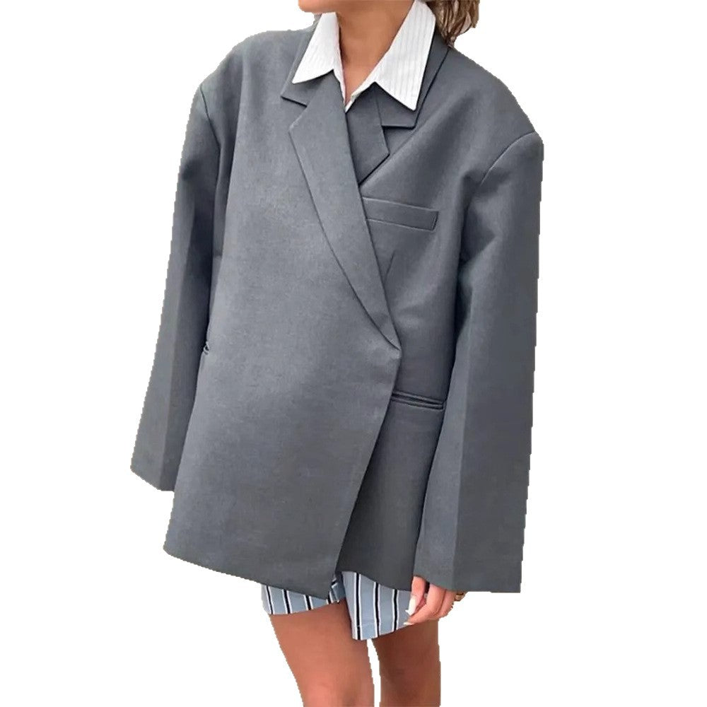 Damer Oversized Blazer med elegant ficka och snyggt slag Mirla-Eva Jonsson