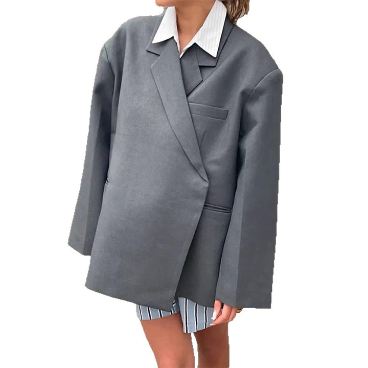 Damer Oversized Blazer med elegant ficka och snyggt slag Mirla-Eva Jonsson