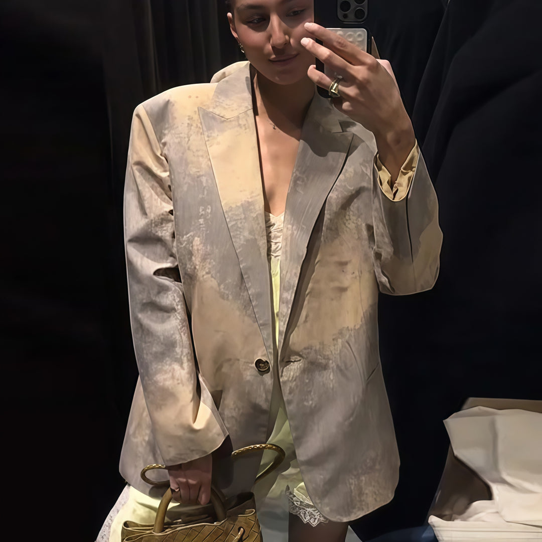 Damer Oversized Blazer med konstfull färgövergång Mirla-Eva Jonsson