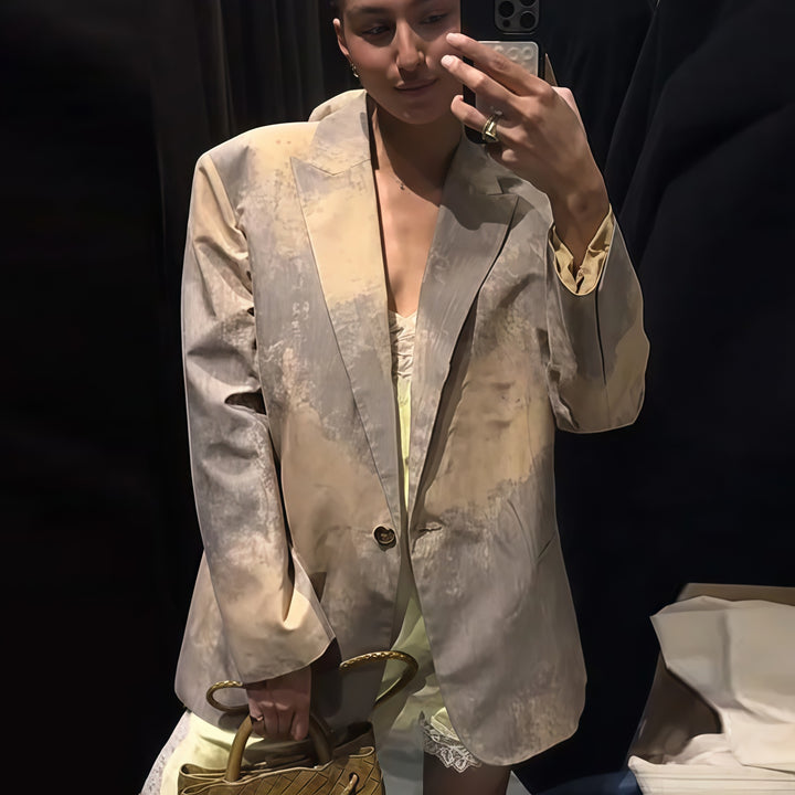 Damer Oversized Blazer med konstfull färgövergång Mirla-Eva Jonsson