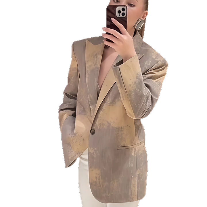 Damer Oversized Blazer med konstfull färgövergång Mirla-Eva Jonsson