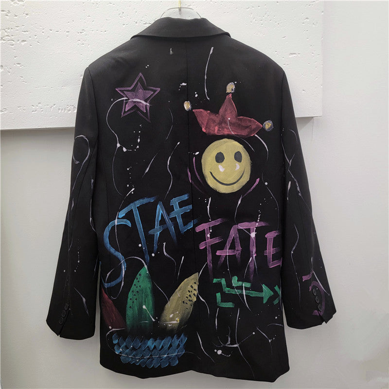 Damer Oversized Blazer med konstnärliga broderier Mirla-Eva Jonsson