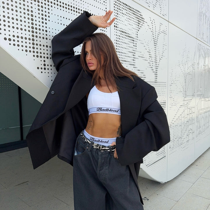 Damer Oversized Blazer med moderna detaljer Mirla-Eva Jonsson