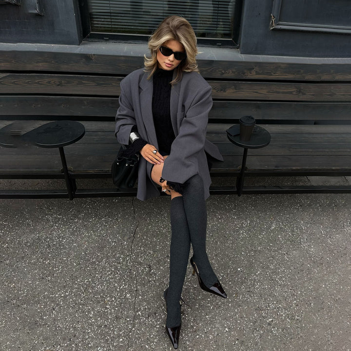 Damer Oversized Blazer med moderna detaljer Mirla-Eva Jonsson