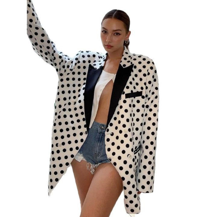 Damer Oversized Blazer med prickar Mirla-Eva Jonsson