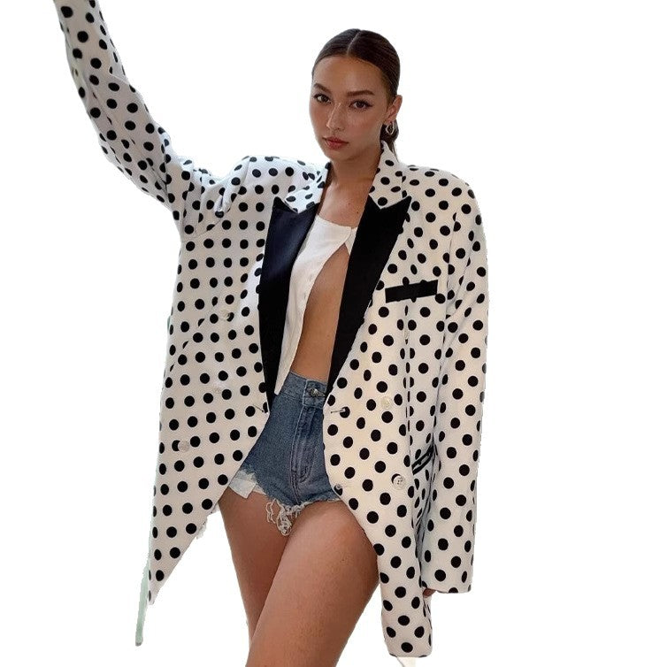 Damer Oversized Blazer med prickar Mirla-Eva Jonsson