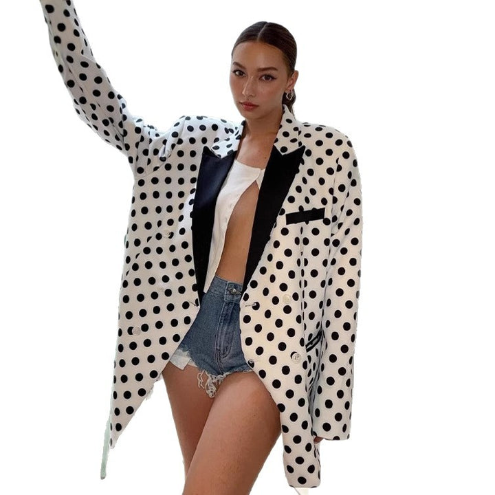 Damer Oversized Blazer med prickar Mirla-Eva Jonsson