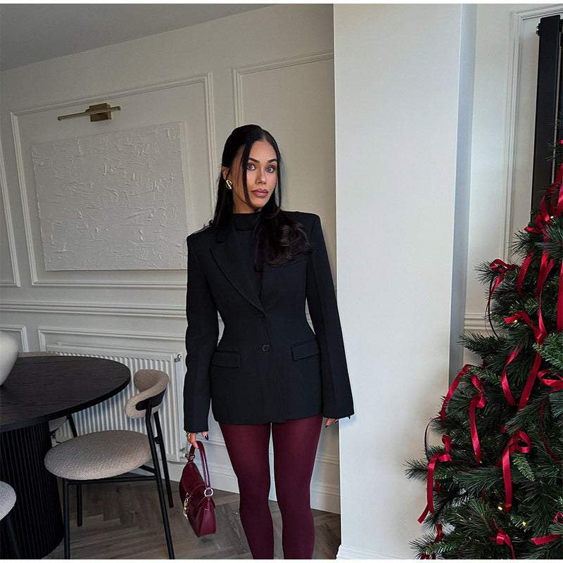 Damer Oversized Blazer med strukturerad design och figursydd passform Mirla-Eva Jonsson